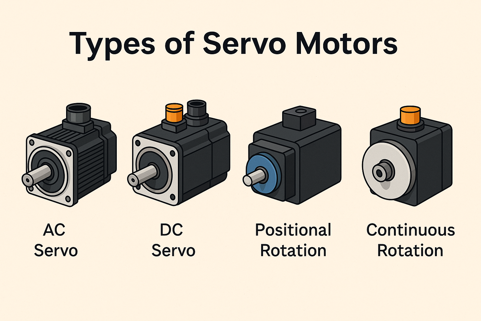 types of bldc servo